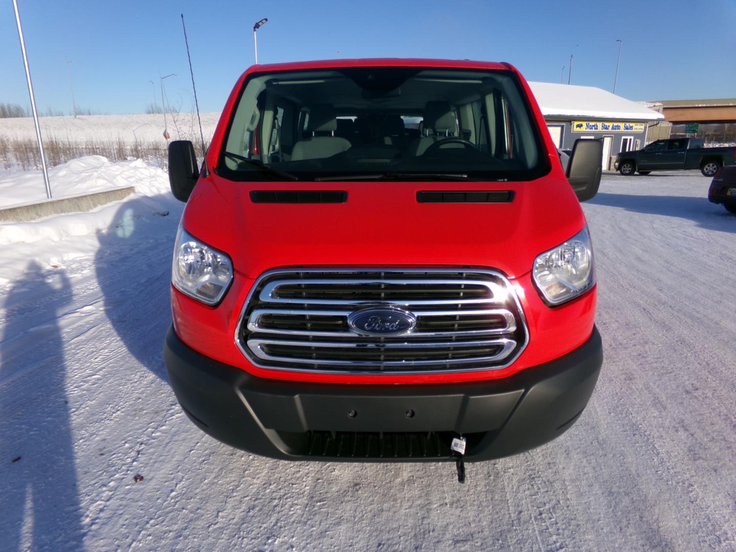 2018 Red Ford Transit 350 Wagon Low Roof XLT w/Sliding Pass. 148-in. WB (1FBZX2YG1JK) with an 3.5L V6 DOHC 24V engine, 6A transmission, located at 2630 Philips Field Rd., Fairbanks, AK, 99709, (907) 458-0593, 64.848068, -147.780609 - Photo#1